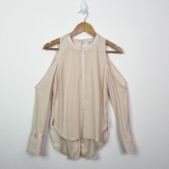 Elizabeth And James Women’s Cold Shoulder 100% Silk Top Size XS - Picture 1 of 10
